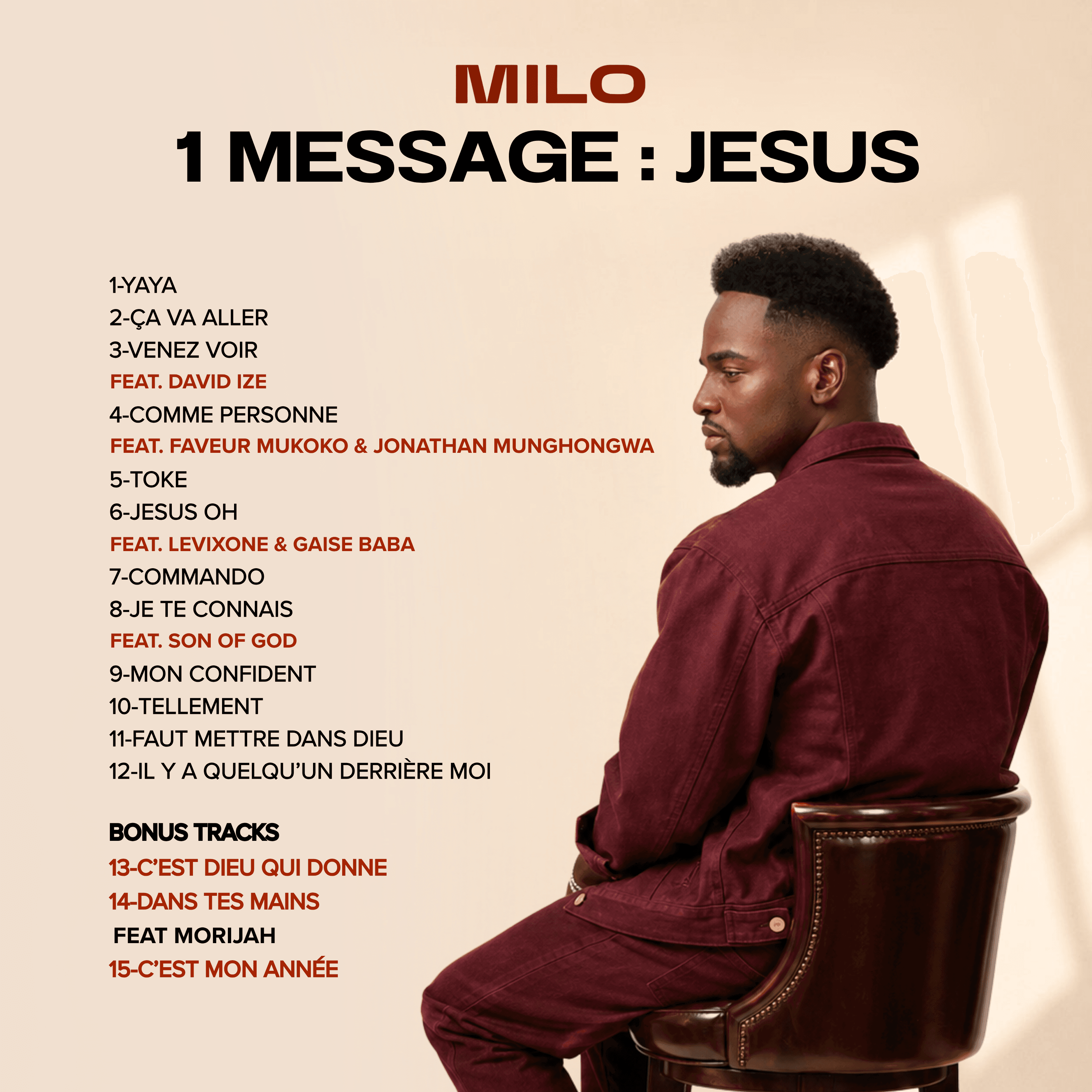 MILO DÉVOILE « 1 MESSAGE : JESUS », UN ALBUM POUR PORTER L’ÉVANGILE À UNE NOUVELLE GÉNÉRATION